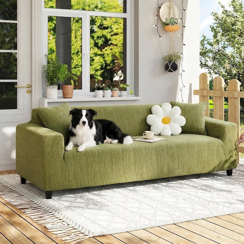 Jacquard Stretch Full-Cover Anti-scratch Outdoor Couch Cover - Couch... detail view 4 | Petix pet supplies for dogs and cats