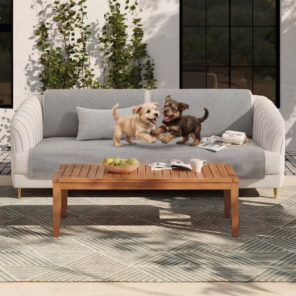 Simple Solid Colour Plush Furniture Protector Outdoor Couch Cover - C... detail view 4 | Petix pet supplies for dogs and cats