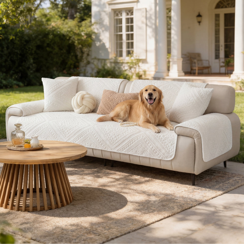 All Season Nordic Style Carved Plush Decorative Non-Slip Outdoor Cou... detail view 12 | Petix pet supplies for dogs and cats
