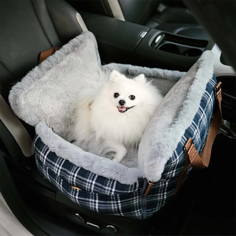 3 in 1 Fluffy Warmth Safe Dog Booster Car Seat Bed - Winter Crui... main product image | Petix pet supplies for dogs and cats