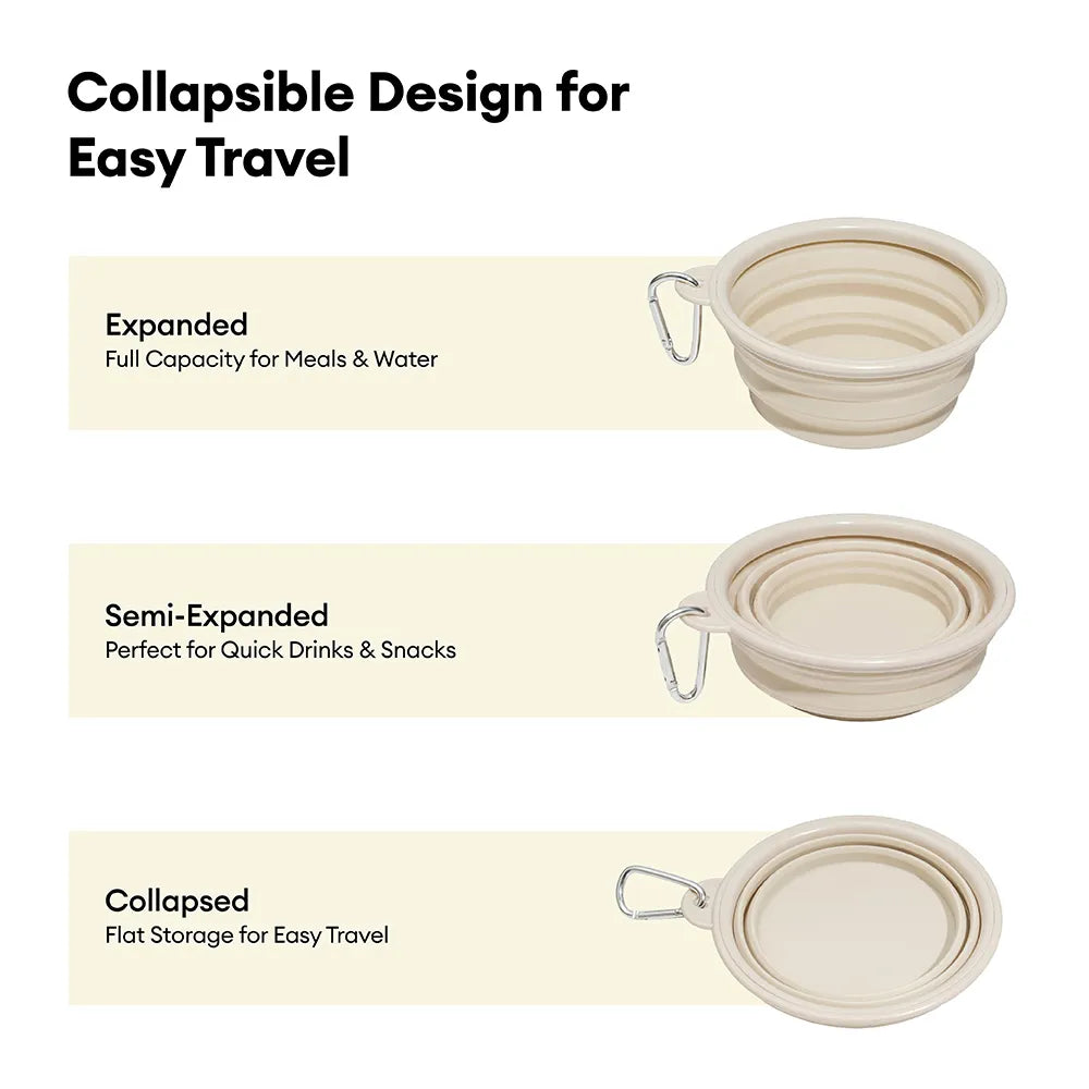 Collapsible Silicone Dog Bowl-Urban Roaming - Pet Bowls, Feeders & Wa... detail view 4 | Petix pet supplies for dogs and cats