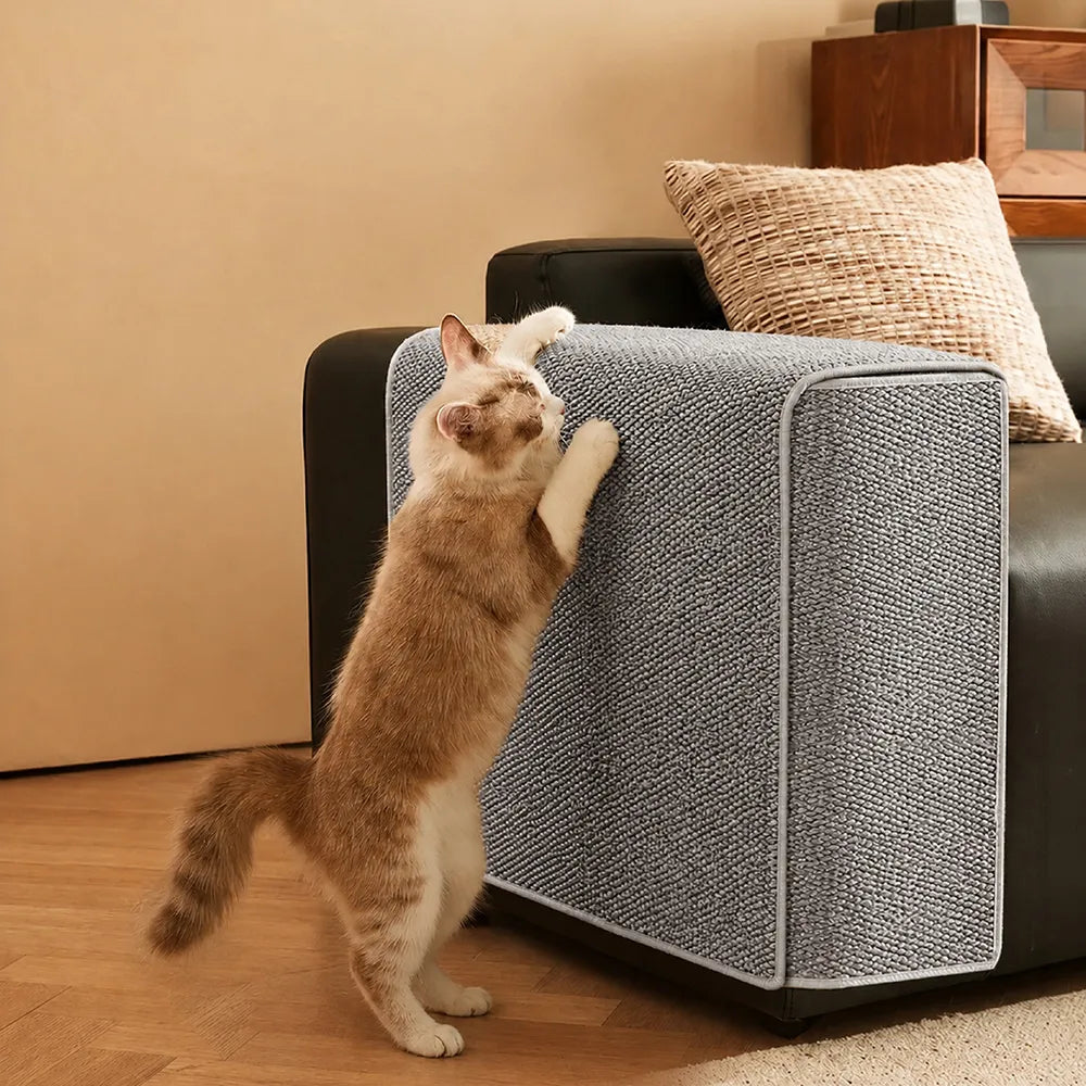 Adjustable Faux Sisal Scratch-Resistant Sofa Armrest Protector Cover... detail view 9 | Petix pet supplies for dogs and cats