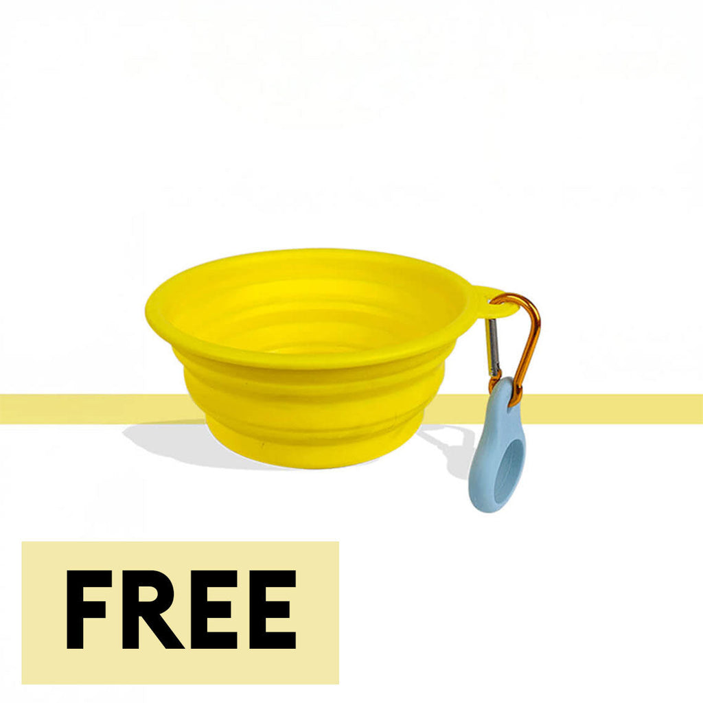 Portable Foldable Expandable Silicone Dog Food & Water Bowls - P... main product image | Petix pet supplies for dogs and cats