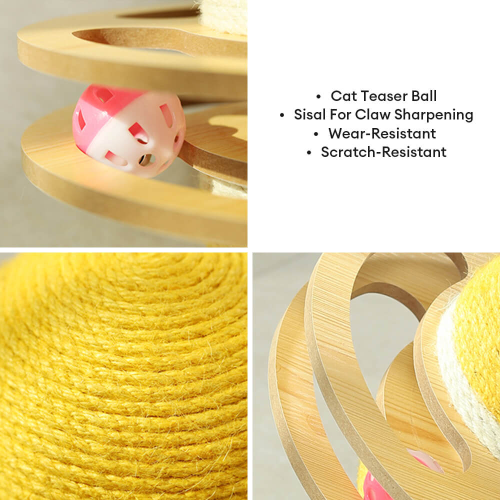 Sisal Scratching Ball Interactive Cat Toy - Cat Toys detail view 6 | Petix pet supplies for dogs and cats