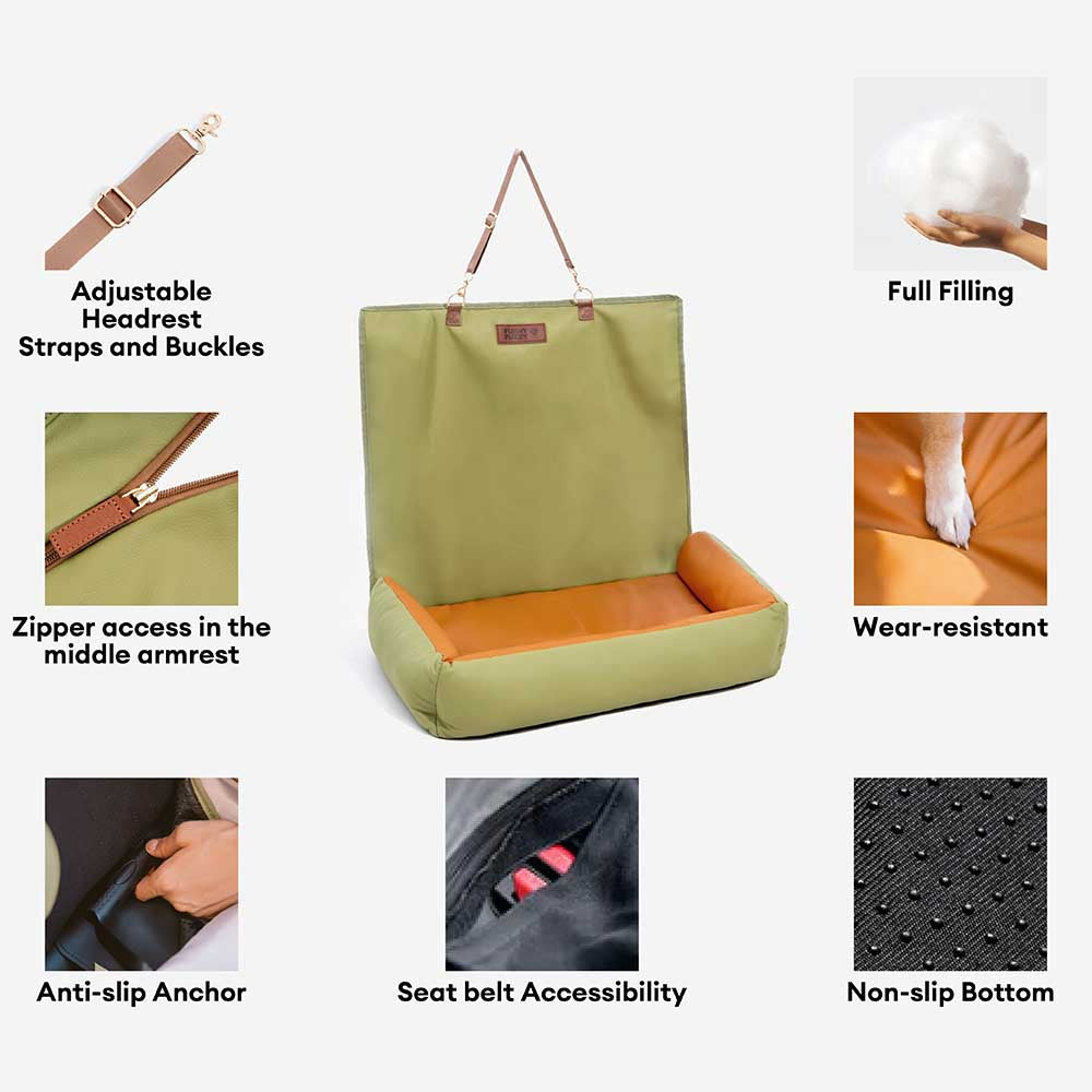 Waterproof Anti-Slip Large Dog Car Seat Cover-Urban Voyager - Dog Car... detail view 4 | Petix pet supplies for dogs and cats