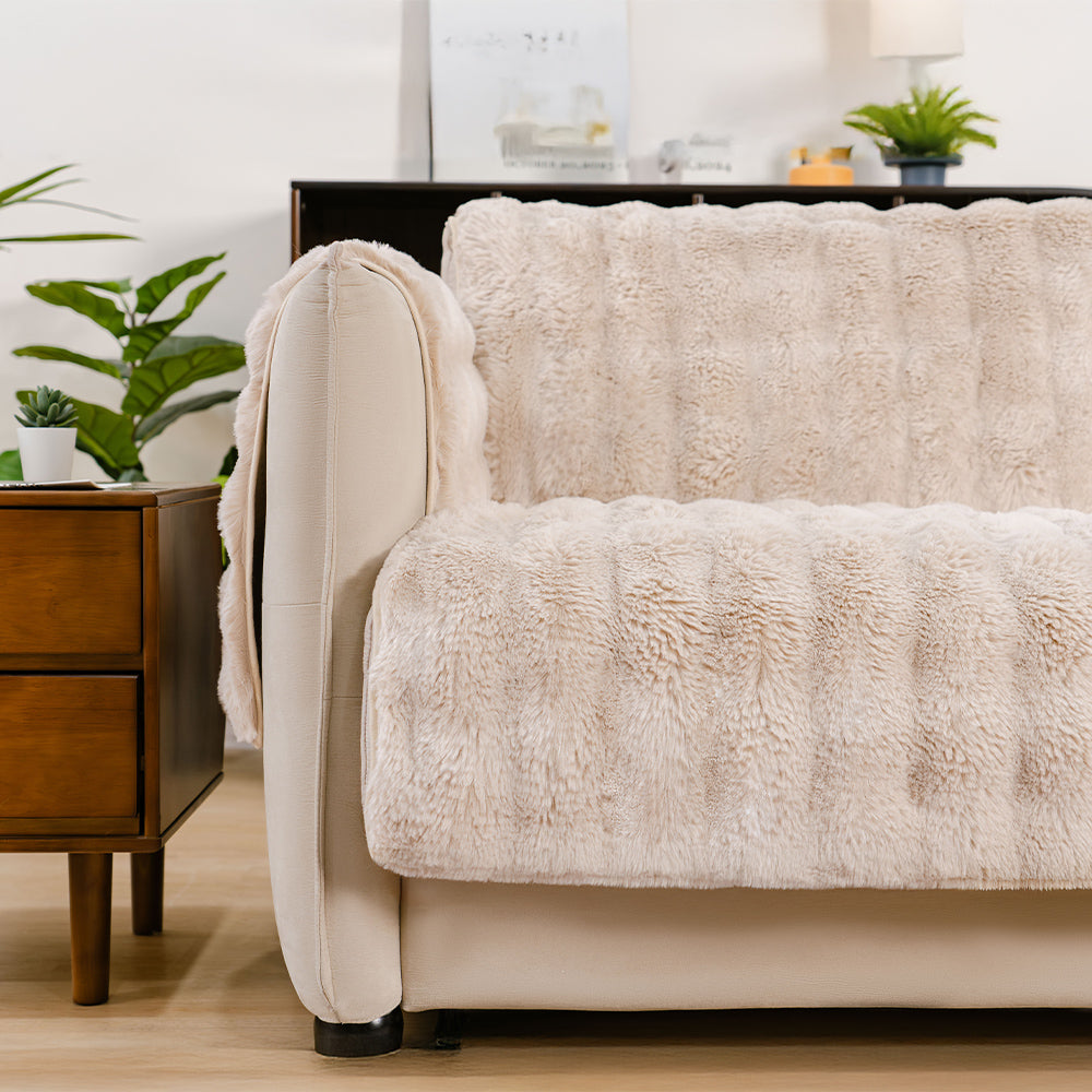 Water-resistant Fluffy Soft Furniture Protector Recliner Chair Cover... detail view 12 | Petix pet supplies for dogs and cats
