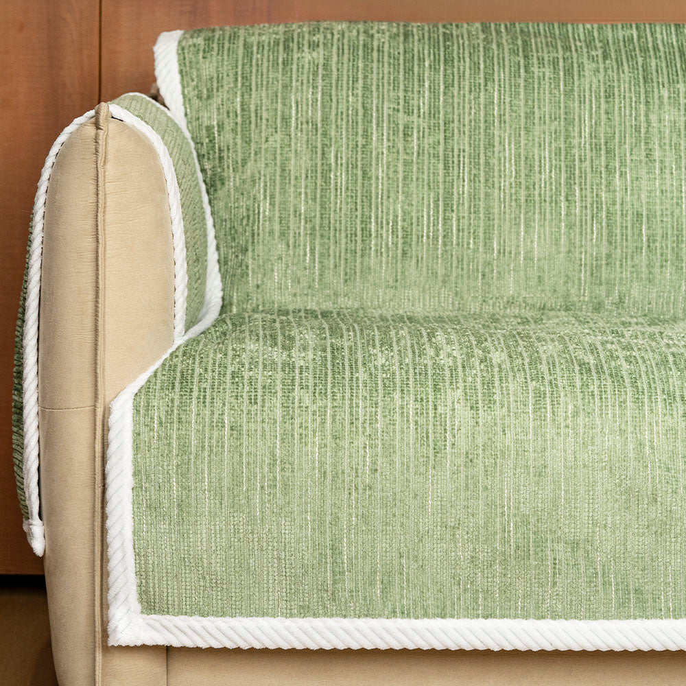 All-Season Anti-Slip Striped Pet Rug Furniture Protector with Armrest... detail view 8 | Petix pet supplies for dogs and cats