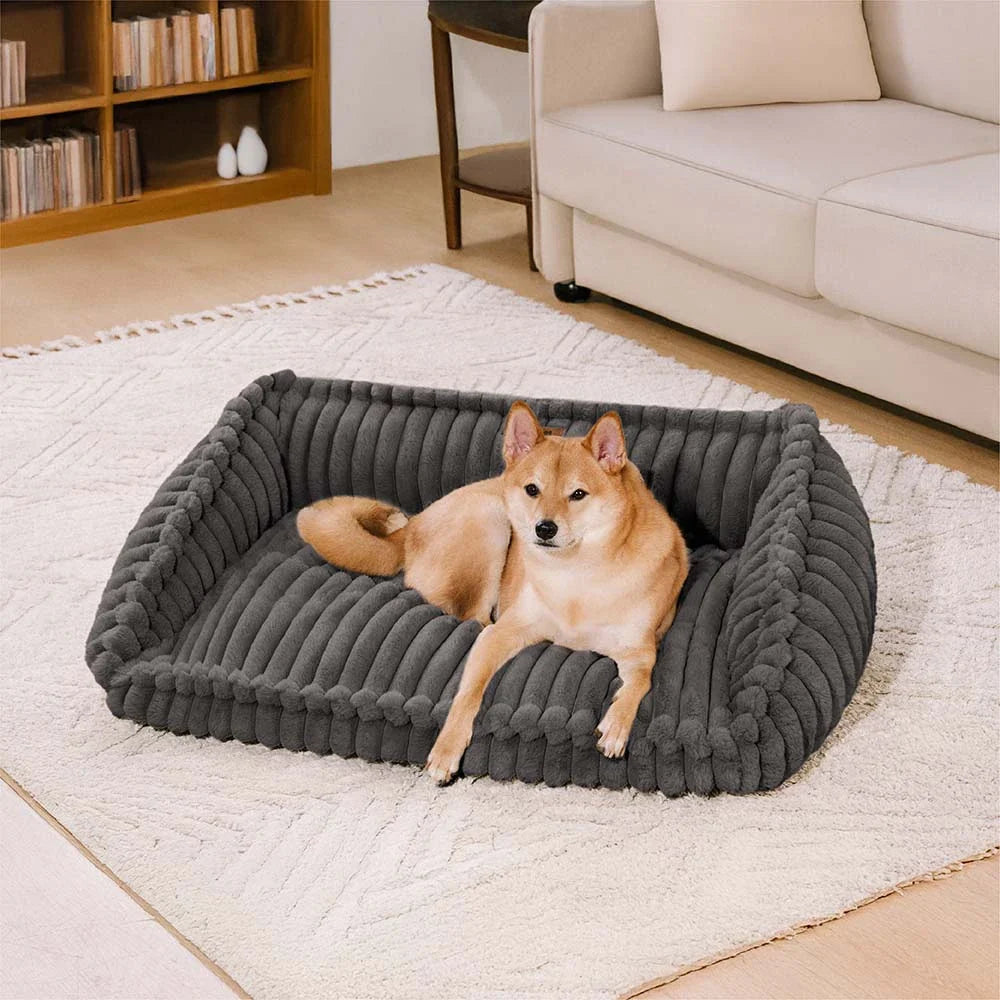 Plush Warmth Removable Orthopedic Wedge Bolster Dog Sofa Bed - C... main product image | Petix pet supplies for dogs and cats