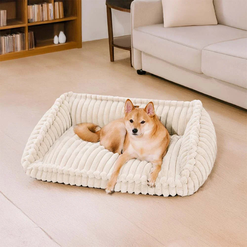 Plush Warmth Removable Orthopedic Wedge Bolster Dog Sofa Bed - CozySl... detail view 9 | Petix pet supplies for dogs and cats
