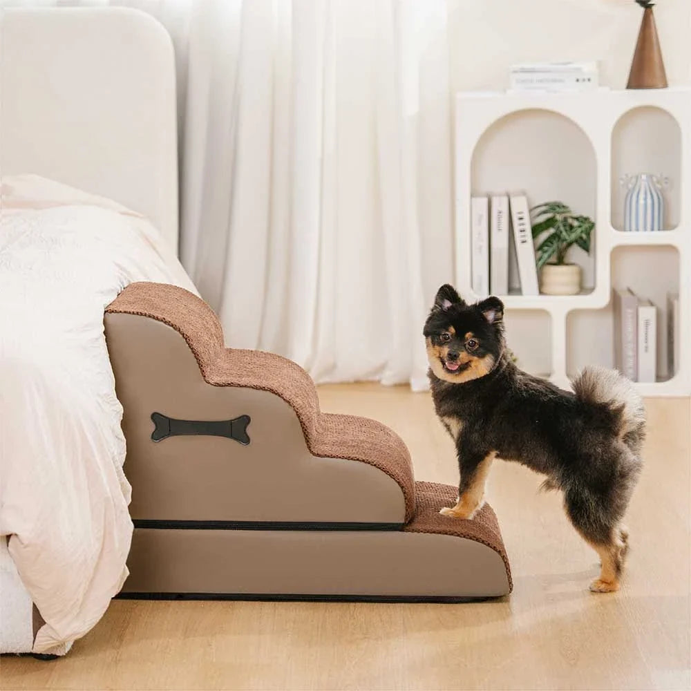 Adjustable Non-Slip Washable Soft Dog Stairs with Gentle Ramp - Dog... detail view 13 | Petix pet supplies for dogs and cats