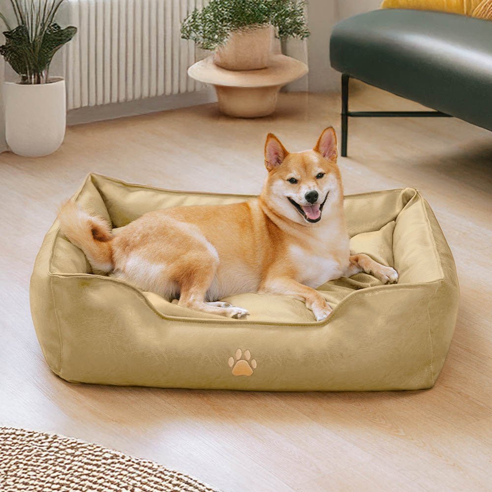 Luxury Faux Leather Waterproof Removable Dog Sofa Bed - Dog Beds detail view 15 | Petix pet supplies for dogs and cats