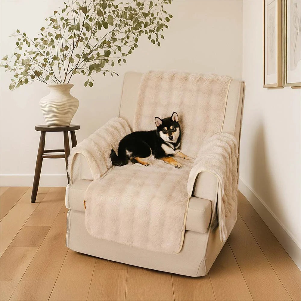 Water-resistant Fluffy Soft Furniture Protector Sectional Couch Cover... detail view 7 | Petix pet supplies for dogs and cats
