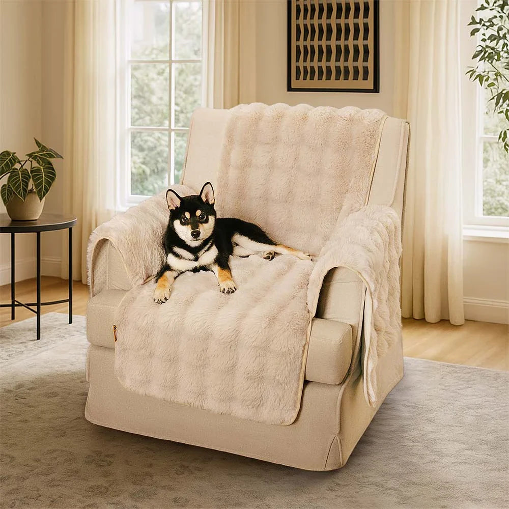 Water-resistant Fluffy Soft Furniture Protector Sectional Couch Cove... detail view 16 | Petix pet supplies for dogs and cats