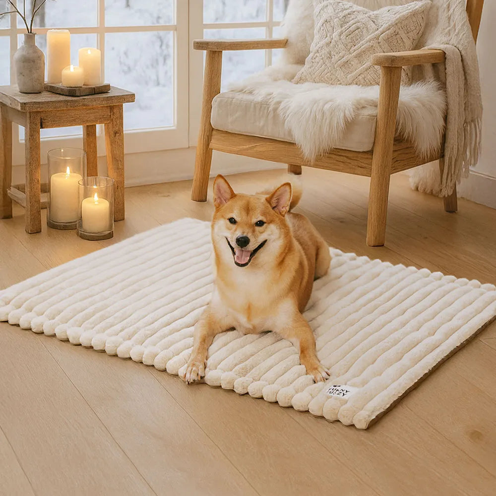 Fluffy Faux Rabbit Fur Washable Warm Pet Mat - ComfyEase - Dog Beds main product image | Petix pet supplies for dogs and cats