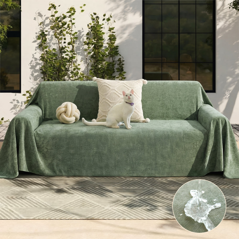 Soft and Waterproof Scratch-Resistant Non-Linting Throw Outdoor Couch... detail view 5 | Petix pet supplies for dogs and cats