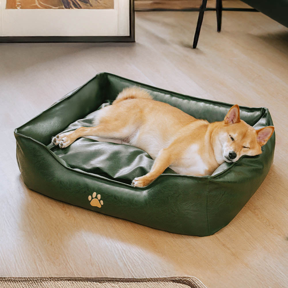 Luxury Faux Leather Waterproof Removable Dog Sofa Bed - Dog Beds detail view 17 | Petix pet supplies for dogs and cats