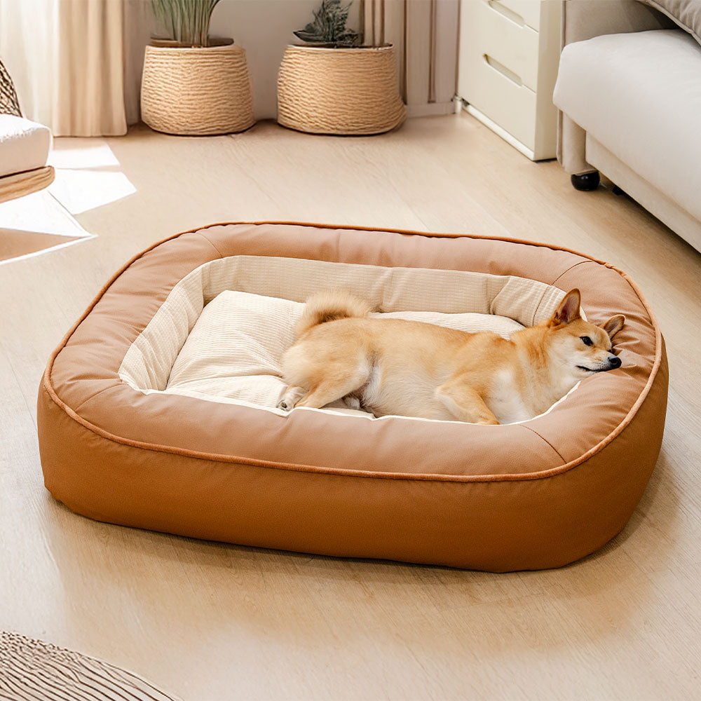 Waterproof Non-stick PU Leather Scratch-resistant Full Support Dog Be... detail view 7 | Petix pet supplies for dogs and cats
