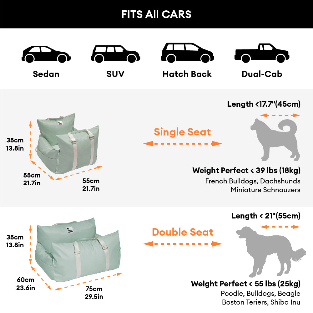 Waterproof ISOFIX Dog Car Seat Bed with LATCH System - First Class... detail view 5 | Petix pet supplies for dogs and cats