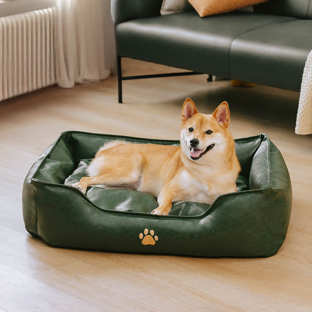 Luxury Faux Leather Waterproof Removable Dog Sofa Bed - Dog Beds detail view 18 | Petix pet supplies for dogs and cats