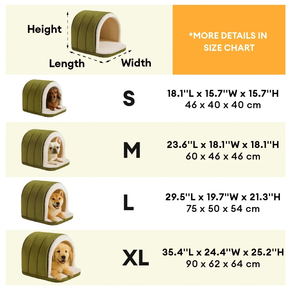 Cave-Style Warm Deep Sleeping Snug Cat Cave Dog House - Dog Beds detail view 10 | Petix pet supplies for dogs and cats