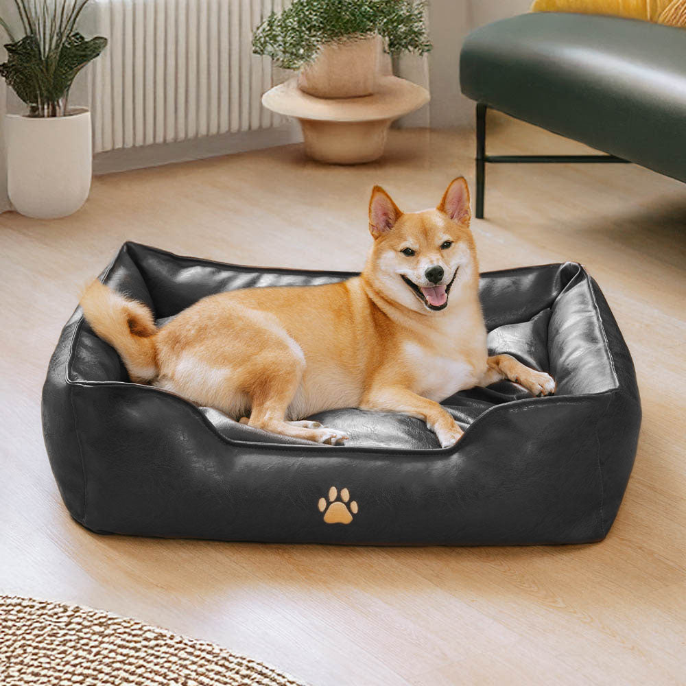Luxury Faux Leather Waterproof Removable Dog Sofa Bed - Dog Beds detail view 12 | Petix pet supplies for dogs and cats