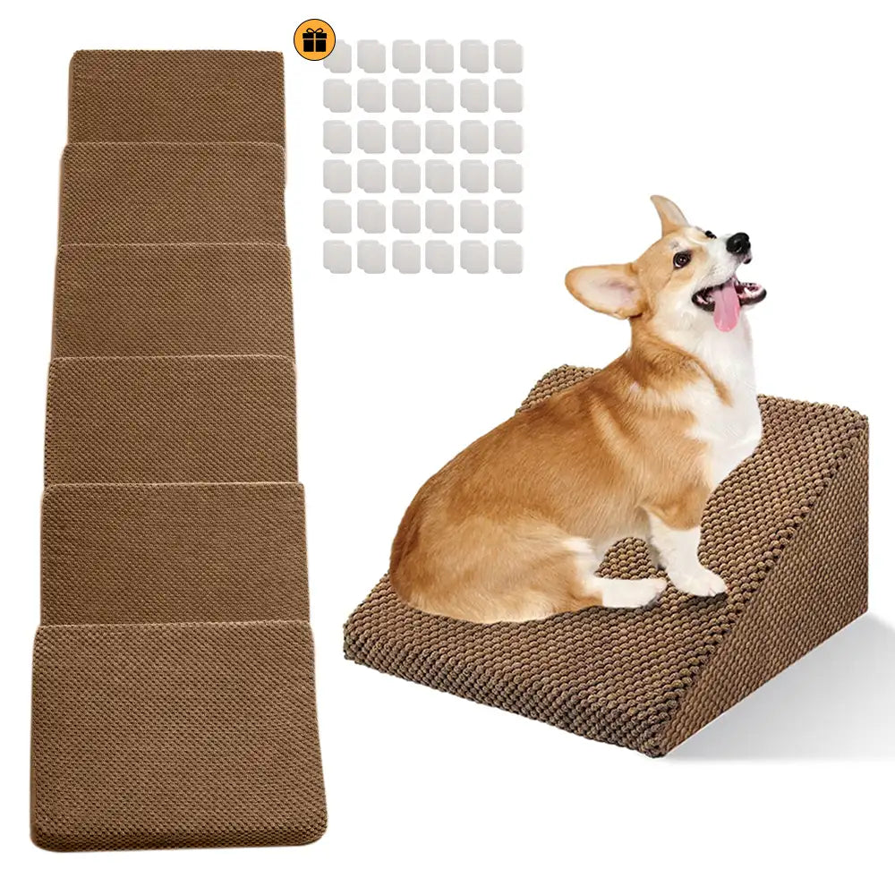 Modular Foam Dog Ramp Stairs for Staircase Stairs with V... lifestyle and size view 17 | Petix pet supplies for dogs and cats