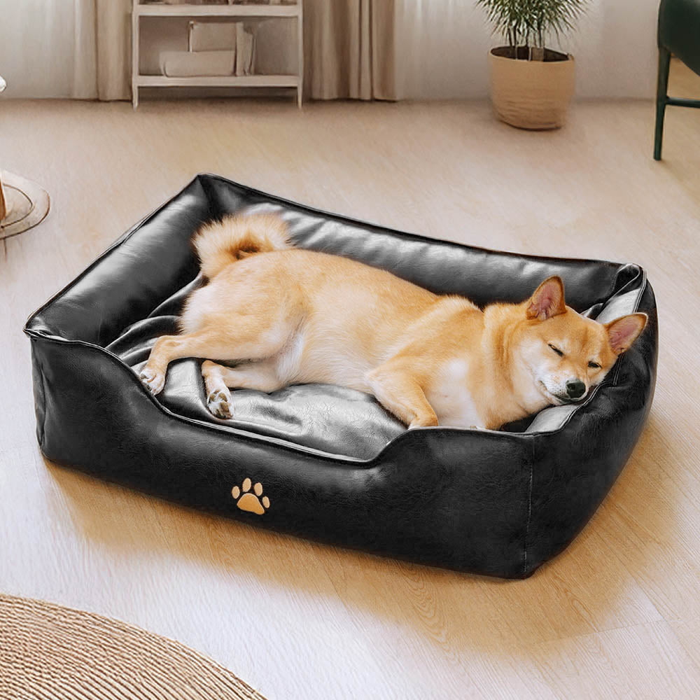 Luxury Faux Leather Waterproof Removable Dog Sofa Bed - Dog Beds detail view 11 | Petix pet supplies for dogs and cats