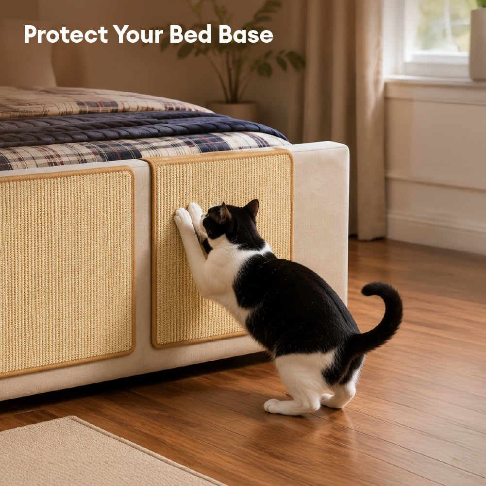 Faux Sisal Cat Scratcher Mat Sofa Protector with Velcro Tape - Scratc... detail view 9 | Petix pet supplies for dogs and cats