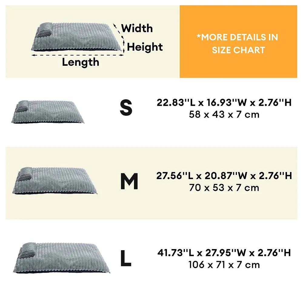 Plush Fluffy Thick Comfort Calming Dog Bed with Pillow - Dog Beds detail view 6 | Petix pet supplies for dogs and cats