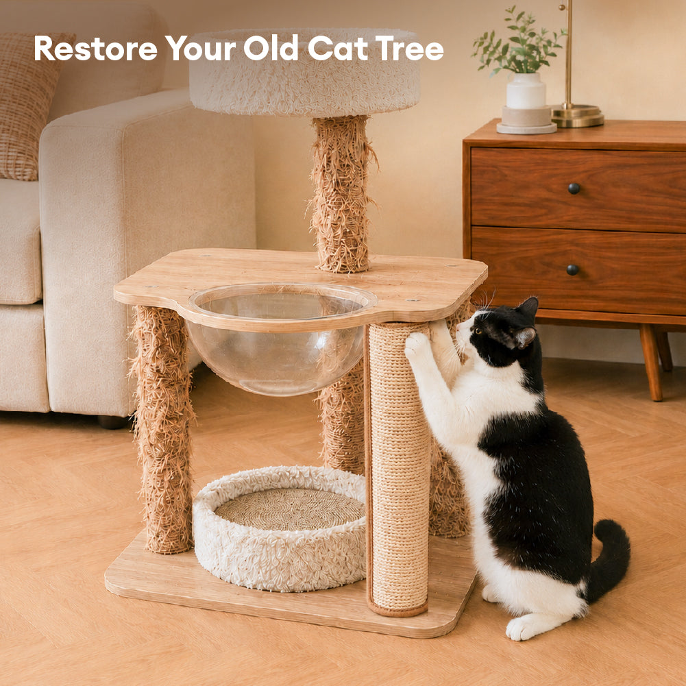 Faux Sisal Cat Scratcher Mat Sofa Protector with Velcro Tape - Scrat... detail view 12 | Petix pet supplies for dogs and cats