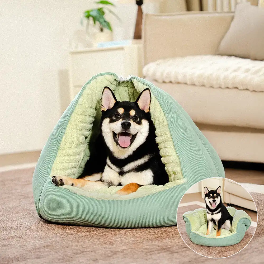 Multifunctional Semi-Enclosed Cave Dog Bed Warming Pet Bed - Dog... main product image | Petix pet supplies for dogs and cats