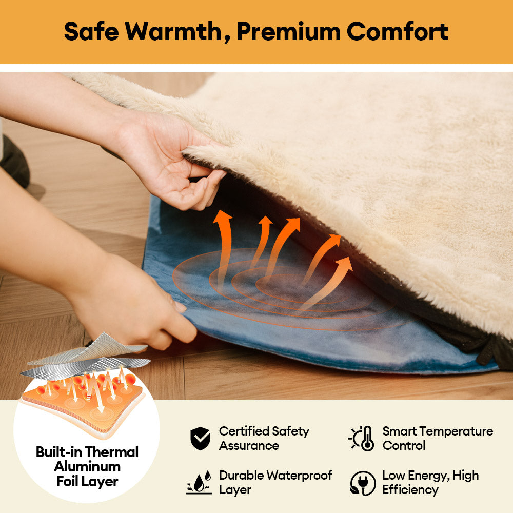 Cozy Plush Warm Washable and Portable Pet Mat - ThermoPad - Dog Beds detail view 3 | Petix pet supplies for dogs and cats