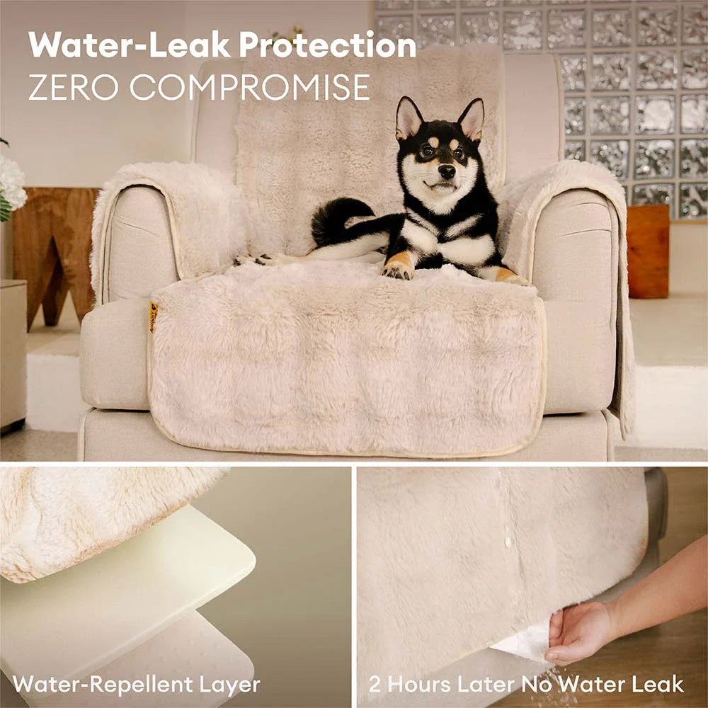 Water-resistant Fluffy Soft Furniture Protector Sectional Couch Cove... detail view 21 | Petix pet supplies for dogs and cats