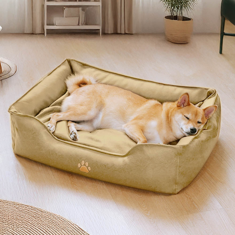 Luxury Faux Leather Waterproof Removable Dog Sofa Bed - Dog Beds detail view 14 | Petix pet supplies for dogs and cats