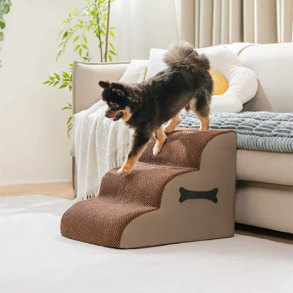 Adjustable Non-Slip Washable Soft Dog Stairs with Gentle Ramp - Dog... detail view 12 | Petix pet supplies for dogs and cats