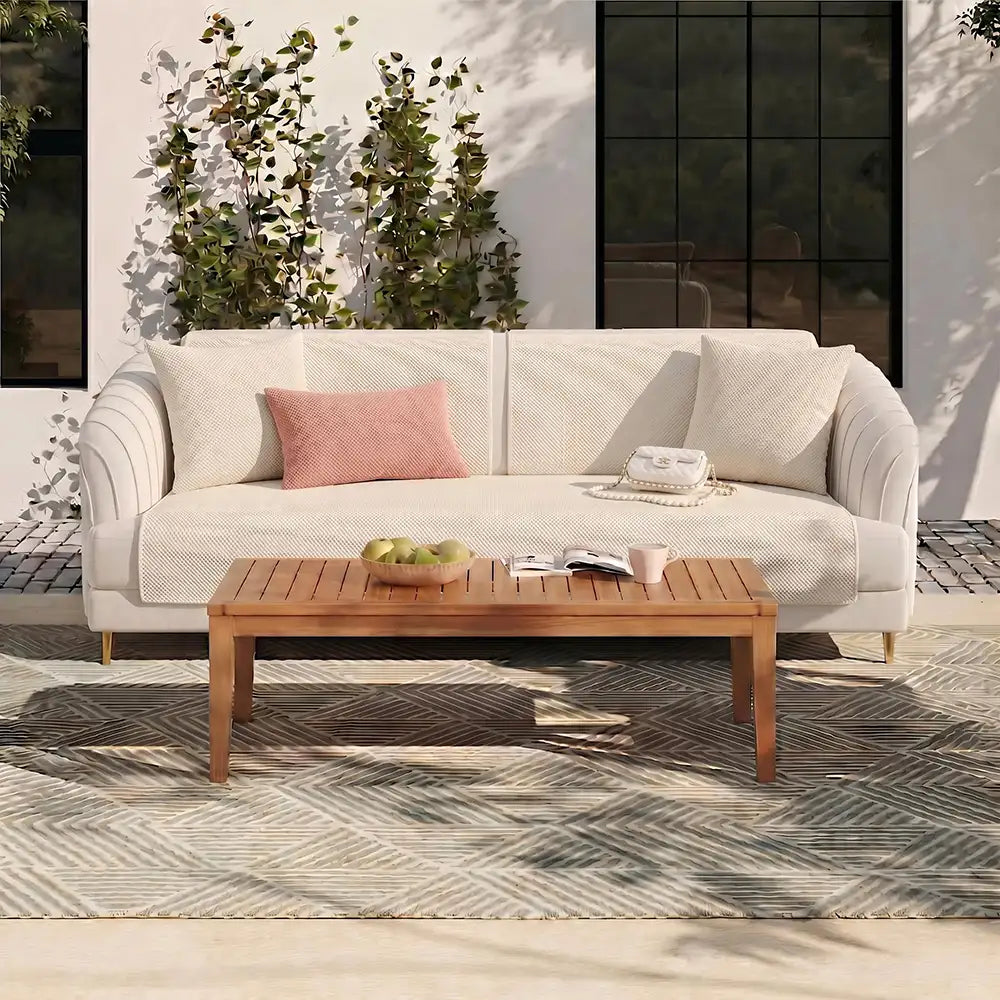 Simple Solid Colour Plush Furniture Protector Outdoor Couch Cover - C... detail view 5 | Petix pet supplies for dogs and cats