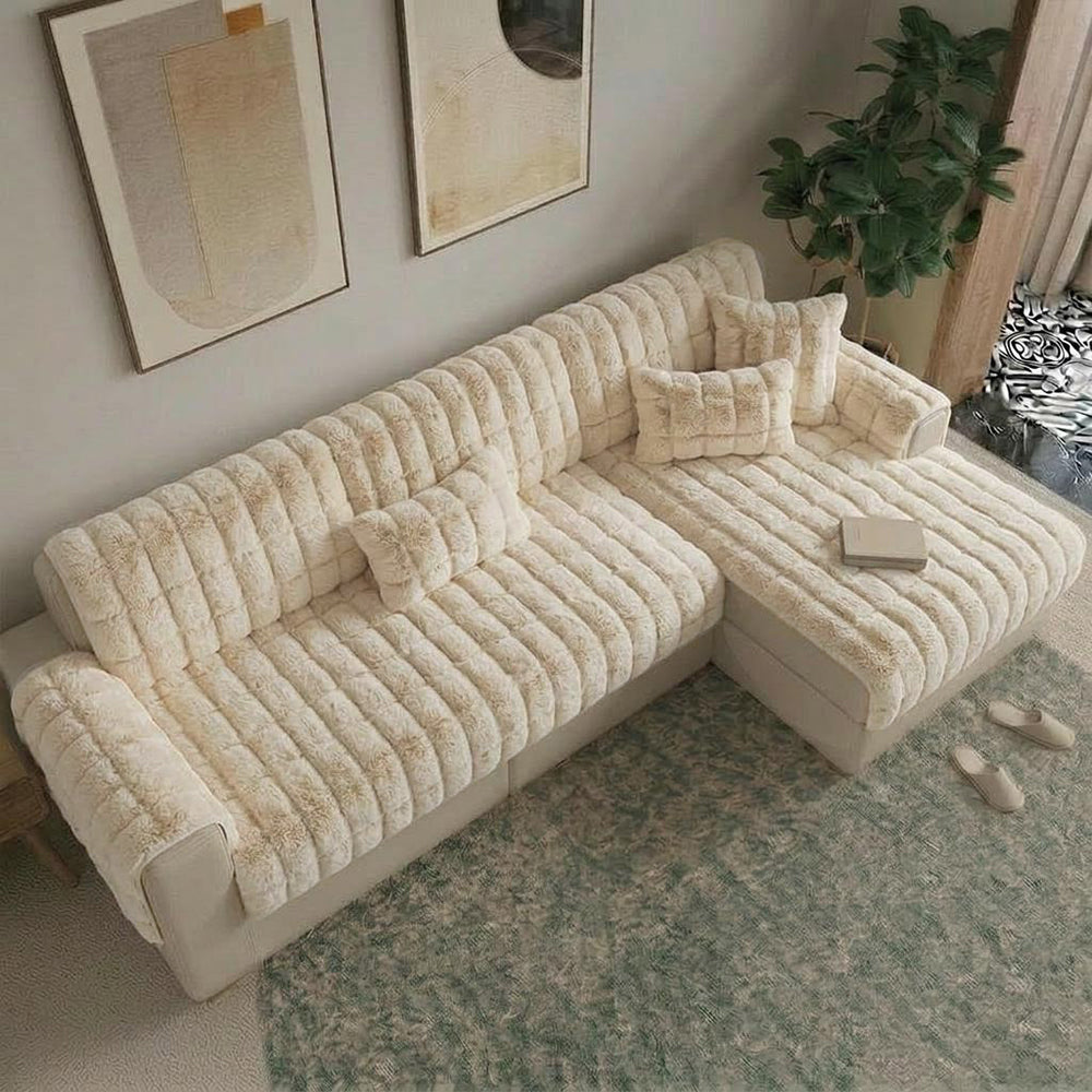 Water-resistant Fluffy Soft Furniture Protector Sectional Couch Cove... detail view 23 | Petix pet supplies for dogs and cats