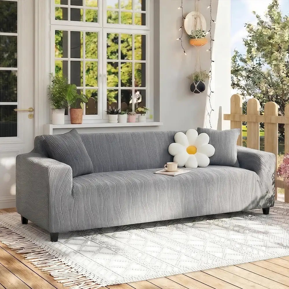 Jacquard Stretch Full-Cover Anti-scratch Outdoor Couch Cover - Couch... detail view 6 | Petix pet supplies for dogs and cats