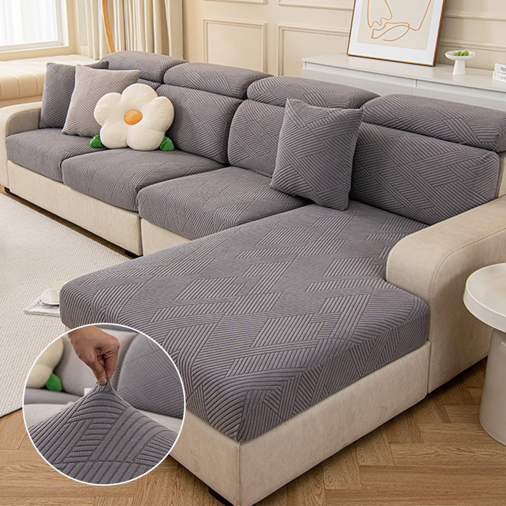 Modern Geometric Stretch Full-Wrap Magic Couch Cover - Couch Cover detail view 6 | Petix pet supplies for dogs and cats