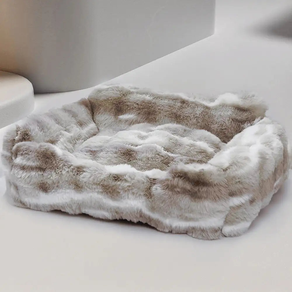 Faux Rabbit Velvet Fluffy Soft Dog And Cat Sofa Bed - Dog Beds detail view 7 | Petix pet supplies for dogs and cats