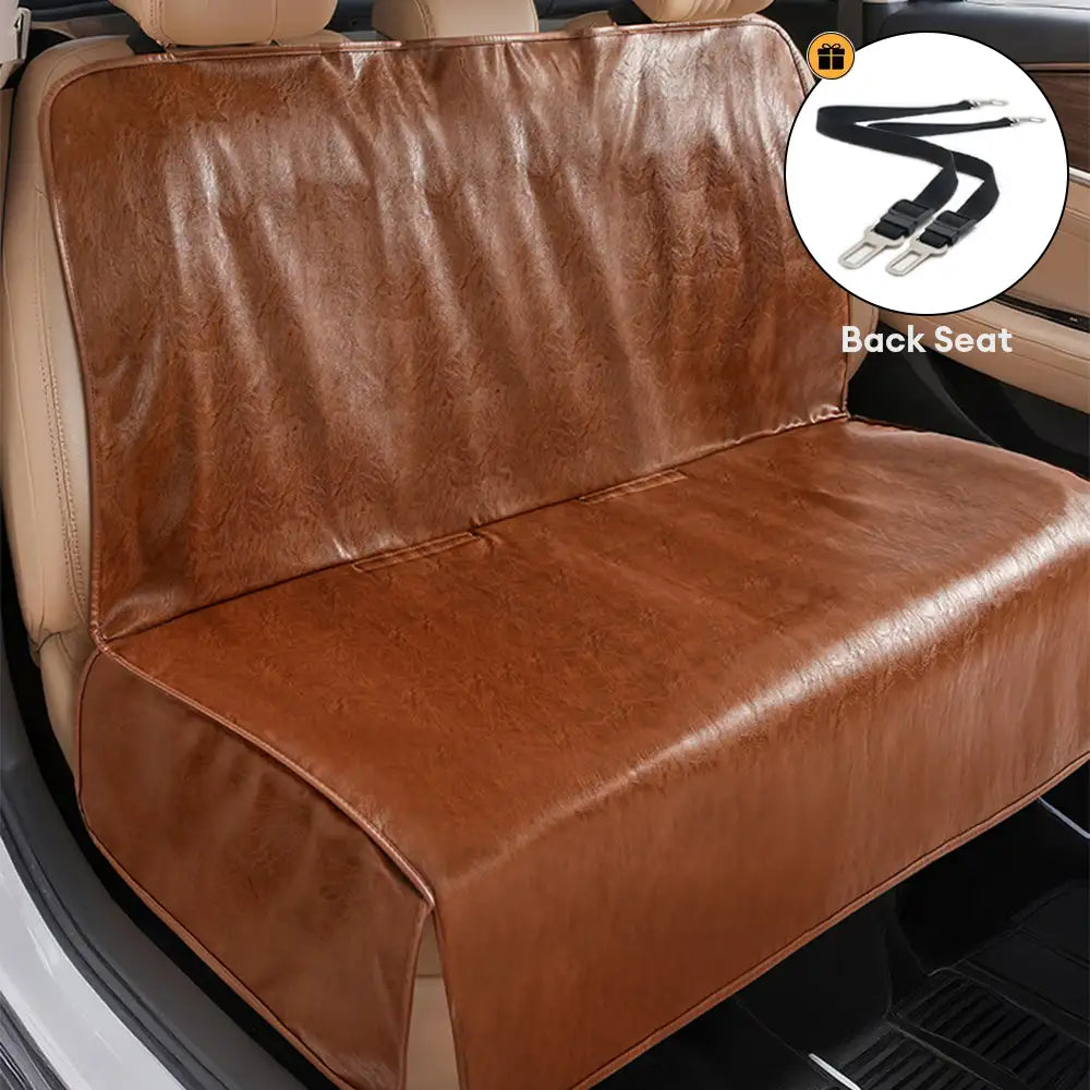 Pet Friendly Faux Leather Car Seat Mask - Waterproof And Stain Resist... detail view 5 | Petix pet supplies for dogs and cats
