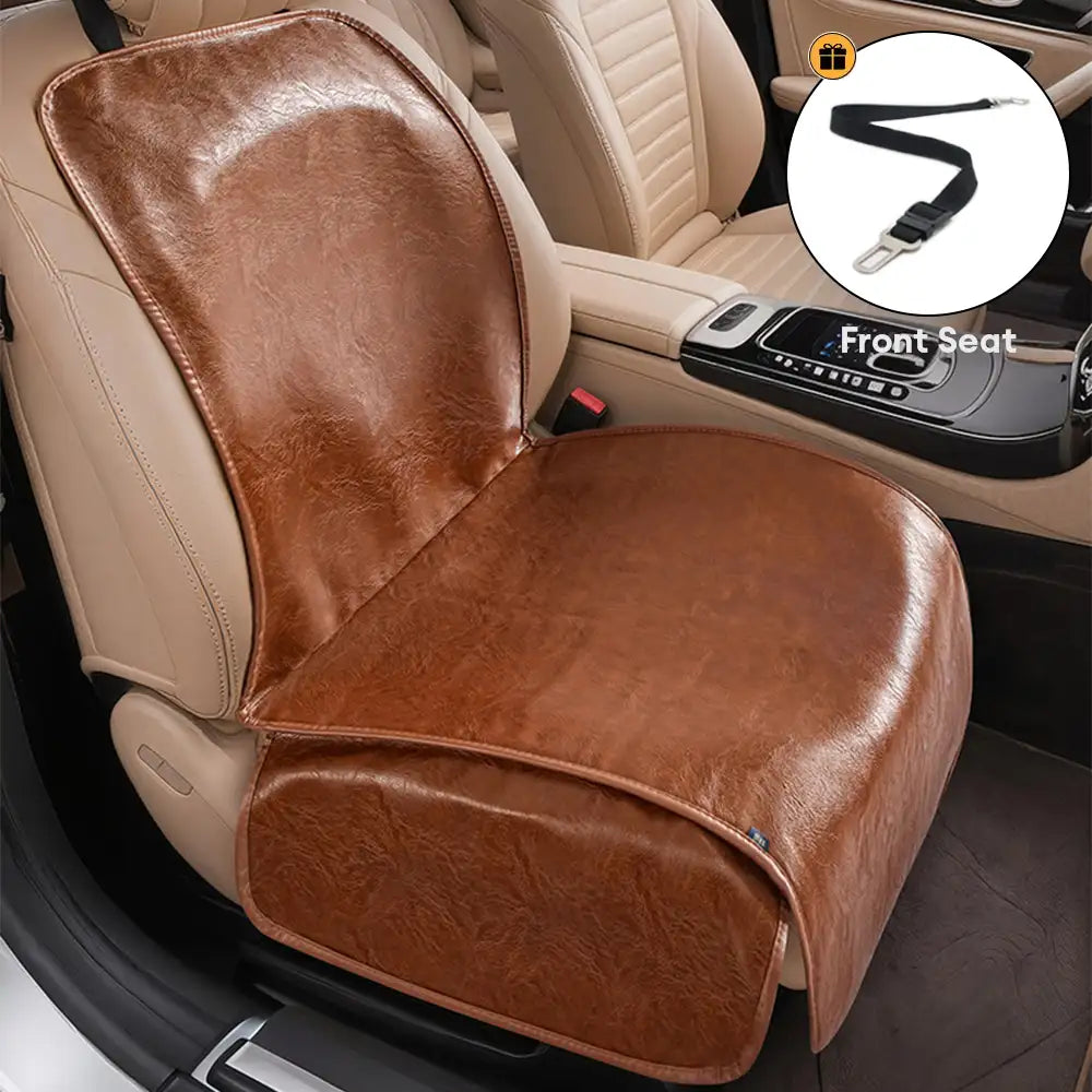 Pet Friendly Faux Leather Car Seat Mask - Waterproof And Stain Resist... detail view 4 | Petix pet supplies for dogs and cats