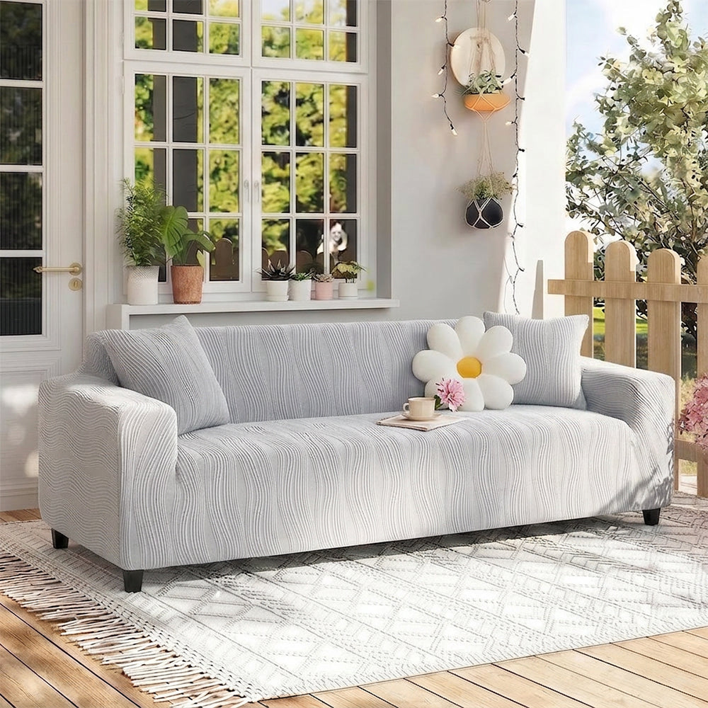 Jacquard Stretch Full-Cover Anti-scratch Outdoor Couch Cover - Couch... detail view 13 | Petix pet supplies for dogs and cats