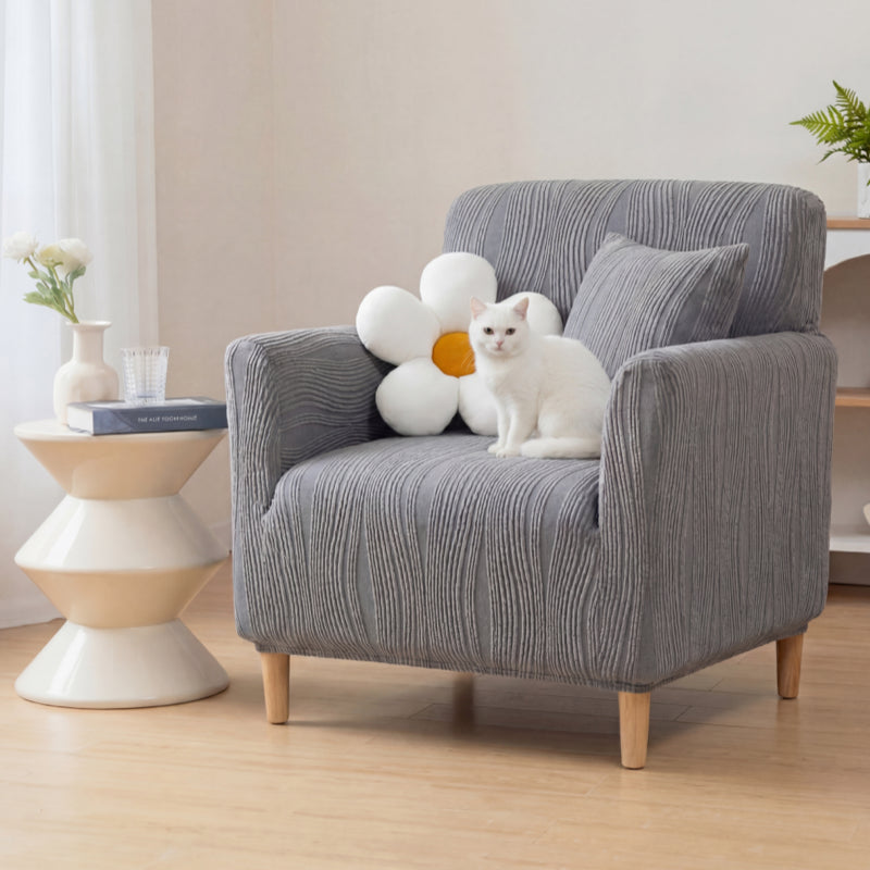 Jacquard Stretch Full-Cover Anti-scratch Armchair Cover - Couch Cover detail view 4 | Petix pet supplies for dogs and cats