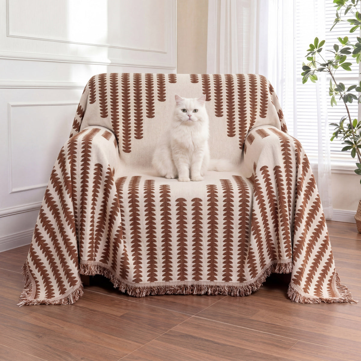 All-seasons Chenille Fabric Double-sided Anti-scratch Ho... lifestyle and size view 24 | Petix pet supplies for dogs and cats