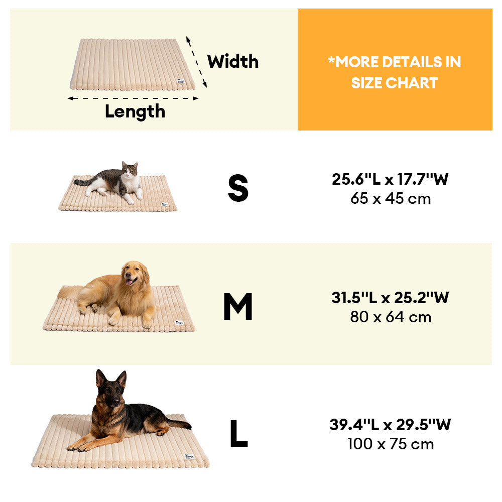 Fluffy Faux Rabbit Fur Washable Warm Pet Mat - ComfyEase - Dog Beds detail view 10 | Petix pet supplies for dogs and cats