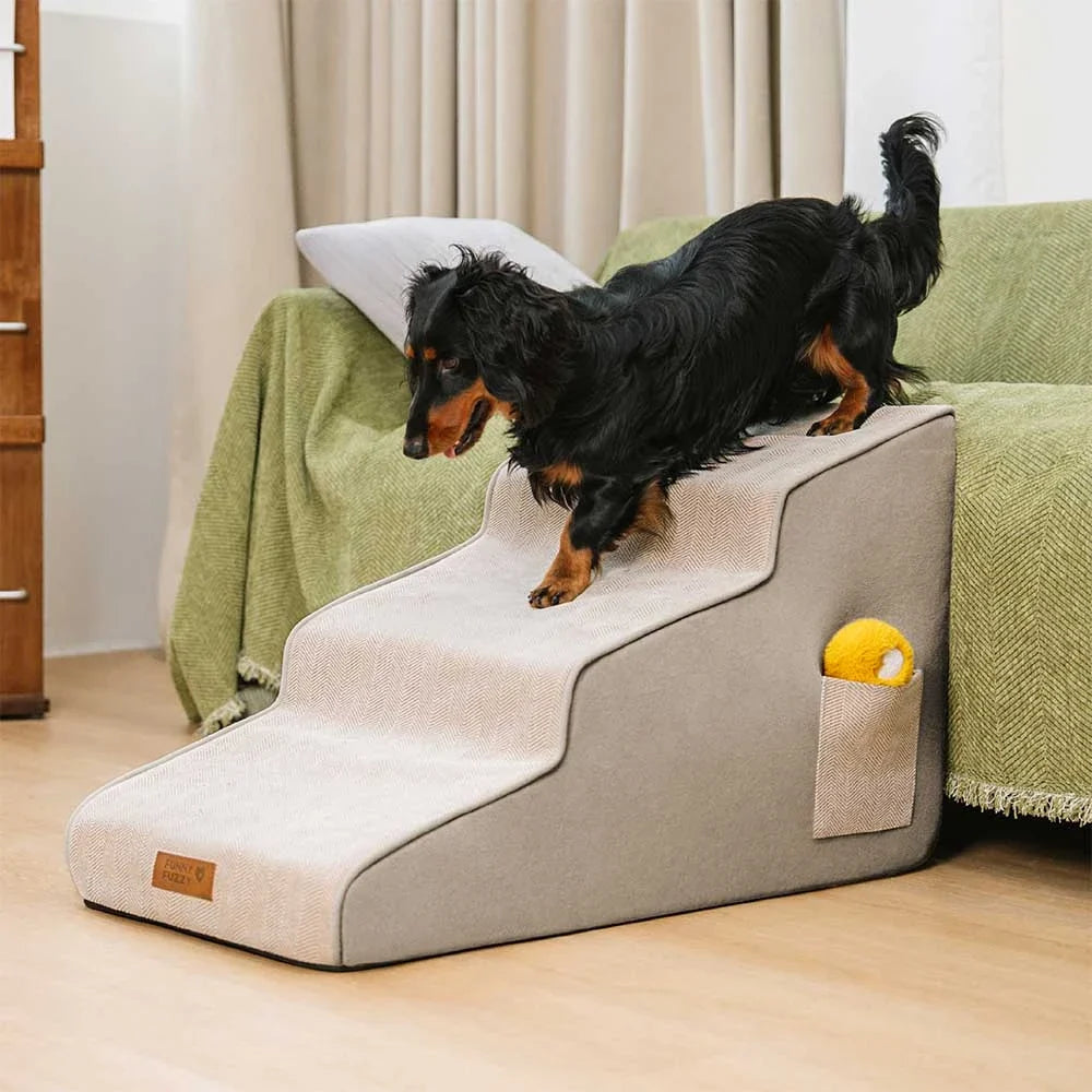 Chenille Extra Wide Non-Slip Removable Sponge Pet Stairs - SafeRamp... detail view 10 | Petix pet supplies for dogs and cats