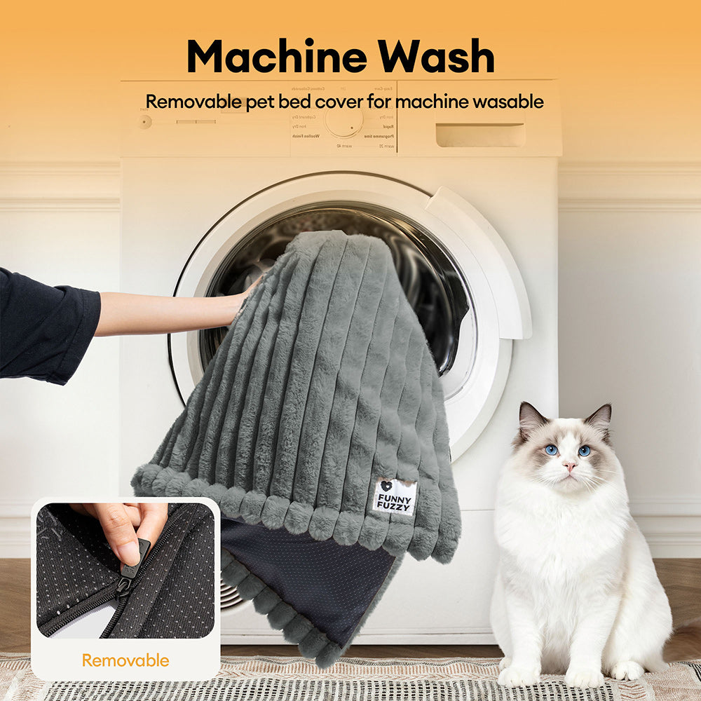Fluffy Faux Rabbit Fur Washable Warm Pet Mat - ComfyEase - Dog Beds detail view 8 | Petix pet supplies for dogs and cats