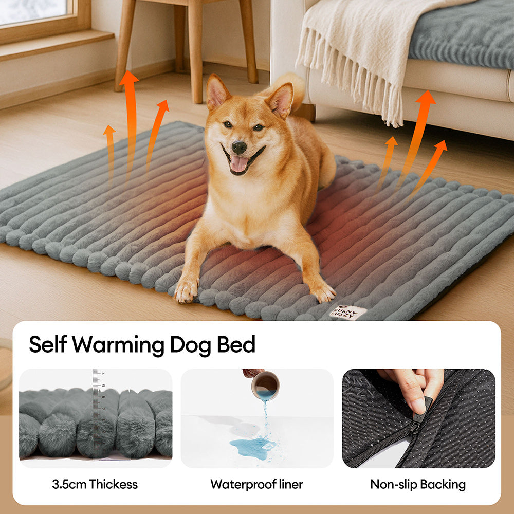 Fluffy Faux Rabbit Fur Washable Warm Pet Mat - ComfyEase - Dog Beds detail view 6 | Petix pet supplies for dogs and cats