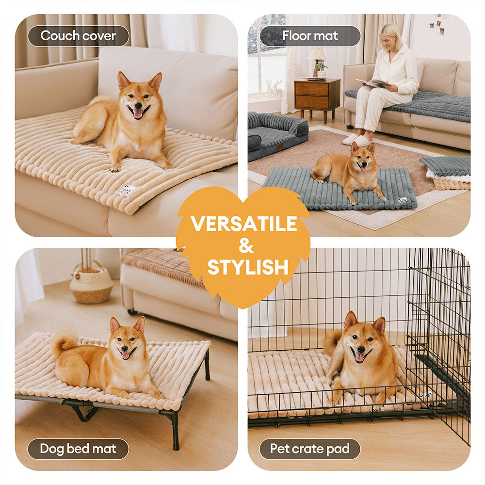Fluffy Faux Rabbit Fur Washable Warm Pet Mat - ComfyEase - Dog Beds detail view 7 | Petix pet supplies for dogs and cats